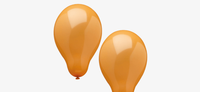 Einfarbige Luftballons