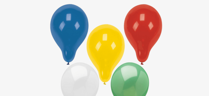 Bunte Luftballon-Sets