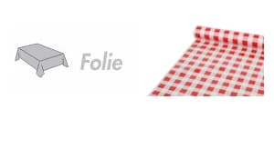 Tischdecken aus Folie