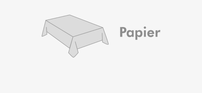 Tischdecken aus Papier