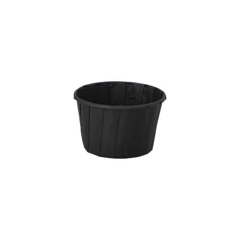 Dressingbecher aus Papier 90 ml Ø 6,6 cm · 4,2 cm schwarz - Bild 1
