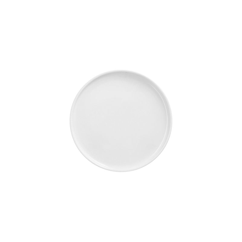 Fingerfood-Teller aus Porzellan, rund Ø 16 cm · 1,2 cm weiss "Ano" - Bild 1
