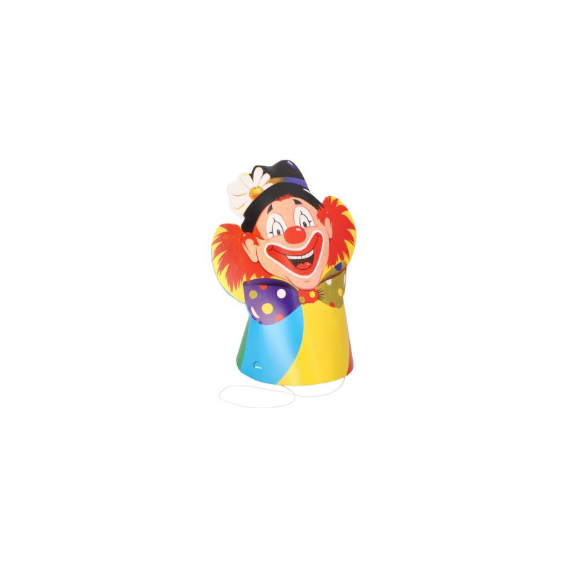 Partyhüte "Clowngesicht" - Bild 1 Partyhüte "Clowngesicht" - Bild 1