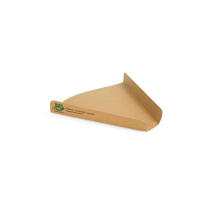 Pizza-Trays dreieckig extra groß, Pappe "pure" "100% Fair" - Bild 1 Pizza-Trays dreieckig extra groß, Pappe "pure" "100% Fair" - Bild 1