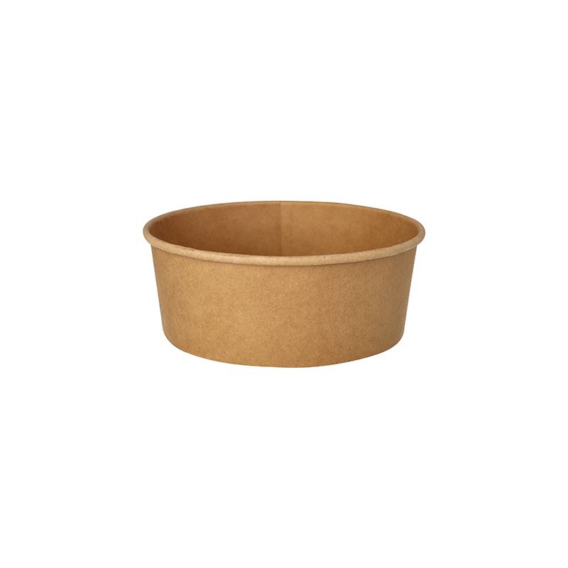 Salatschalen To Go aus Pappe, rund 1300 ml Ø 18,4 cm · 7 cm braun - Bild 1 Salatschalen To Go aus Pappe, rund 1300 ml Ø 18,4 cm · 7 cm braun - Bild 1