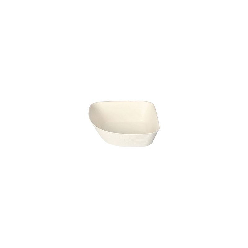 Schalen aus Zuckerrohr "pure" 10 x 10 cm weiss "Belle Vie, Ligne Carrée" - Bild 1