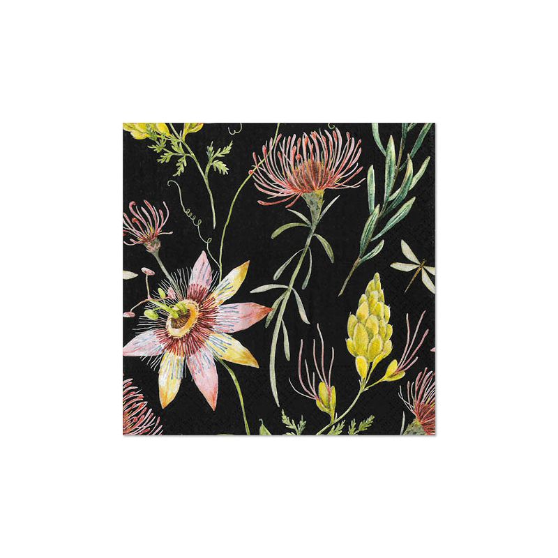 Servietten, 3-lagig 1/4-Falz 33 x 33 cm "Flowers" - Bild 1 Servietten, 3-lagig 1/4-Falz 33 x 33 cm "Flowers" - Bild 1
