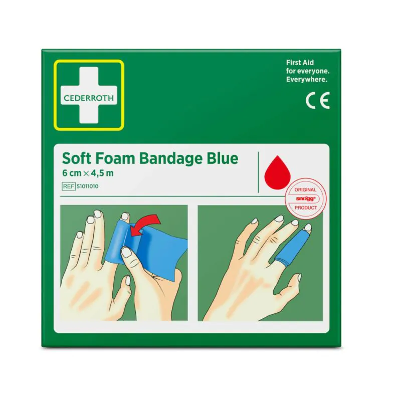 Soft Bandage "Cederroth", 4,5 m x 6 cm, blau
- Bild 1 Soft Bandage "Cederroth", 4,5 m x 6 cm, blau
- Bild 1