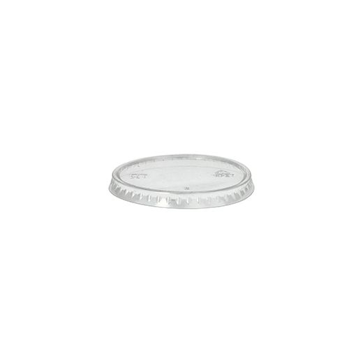 Deckel für Portionsbecher, rPET rund Ø 6,5 cm transparent 1