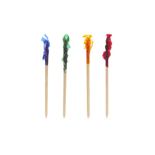 Deko-Picker 6,8 cm farbig sortiert "Frills" 1