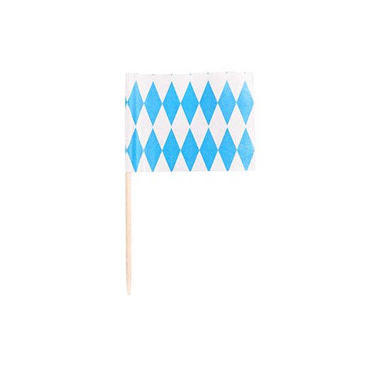 Deko-Picker 8 cm "Bayrisch Blau" 1