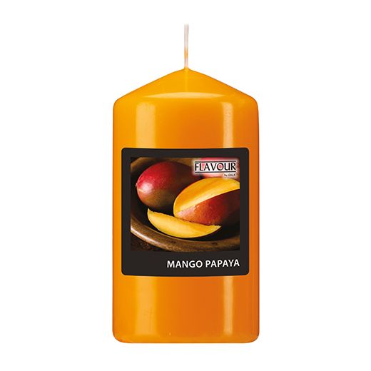 "Flavour by GALA" Duft-Stumpenkerze Ø 58 mm · 110 mm pfirsich - Mango-Papaya 1