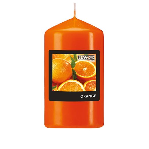 "Flavour by GALA" Duft-Stumpenkerze Ø 58 mm · 110 mm orange - Orange 1