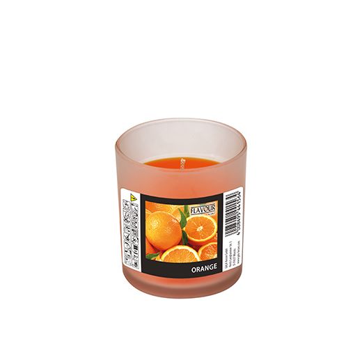 "Flavour by GALA" Duftkerze im Glas Ø 70 mm · 77 mm orange - Orange "Indro" 1