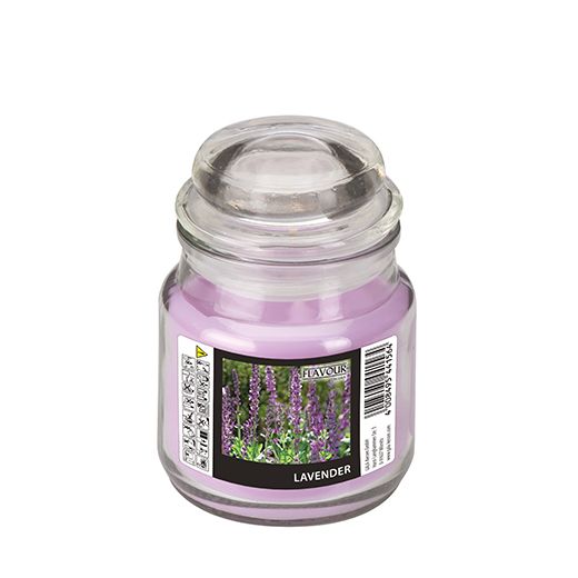 "Flavour by GALA" Bonbonglas mit Wachsfüllung Ø 63 mm · 85 mm violett - Lavender 1