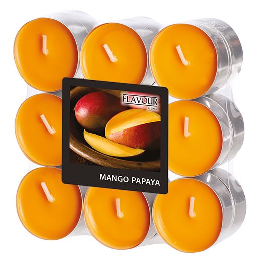 "Flavour by GALA" Duftlichte Ø 37,5 mm · 16,6 mm pfirsich - Mango-Papaya 1