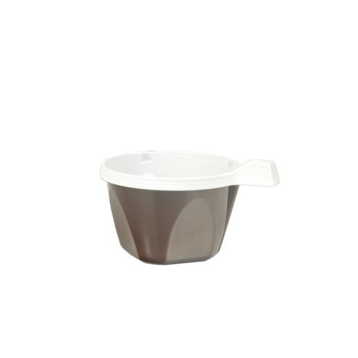 Kaffeetassen, PS 0,14 l Ø 8 cm · 5,3 cm braun/weiss 1