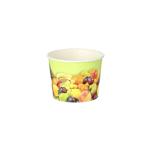 Eisbecher, Pappe rund 100 ml Ø 7 cm · 5,3 cm "Früchte" 1