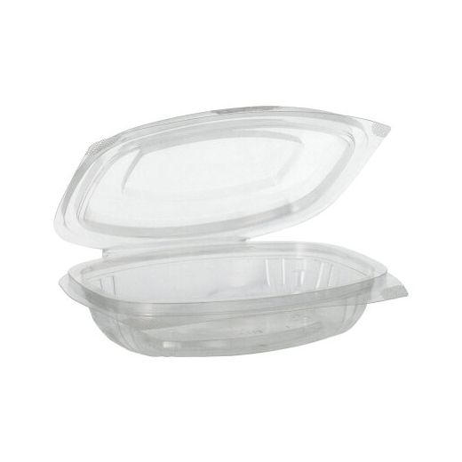 Feinkost- und Salatschalen mit Klappdeckeln, PLA "pure" 250 ml 3,1 cm x 16,1 cm x 13,2 cm glasklar 1