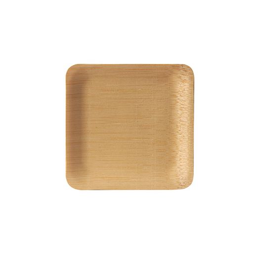 Fingerfood - Teller, Bambus "pure" eckig 1,5 cm x 8,5 cm x 8,5 cm 1
