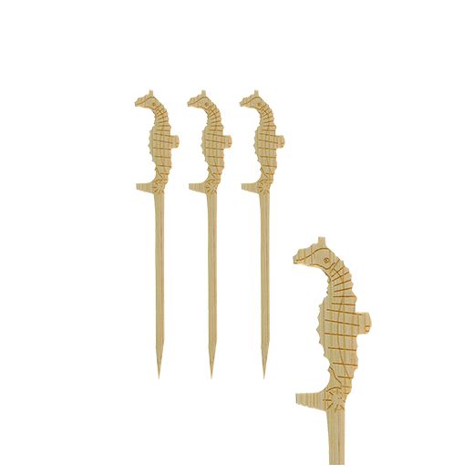 Fingerfood - Picker "pure" 9 cm "Seepferdchen" 1