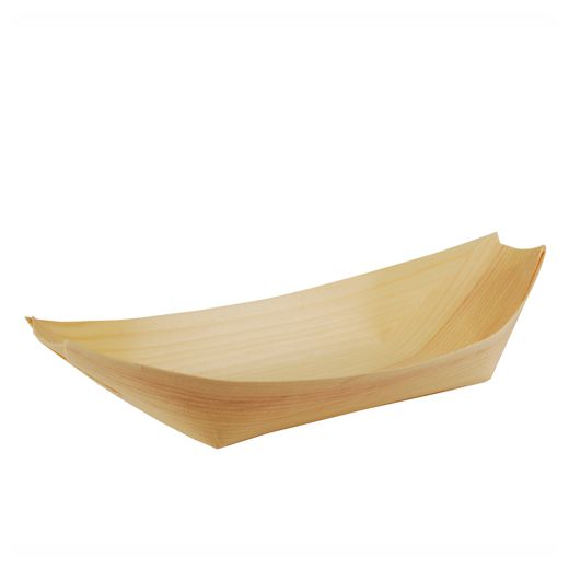 Fingerfood - Schalen, Holz "pure" 25 cm x 10 cm "Schiffchen" 1
