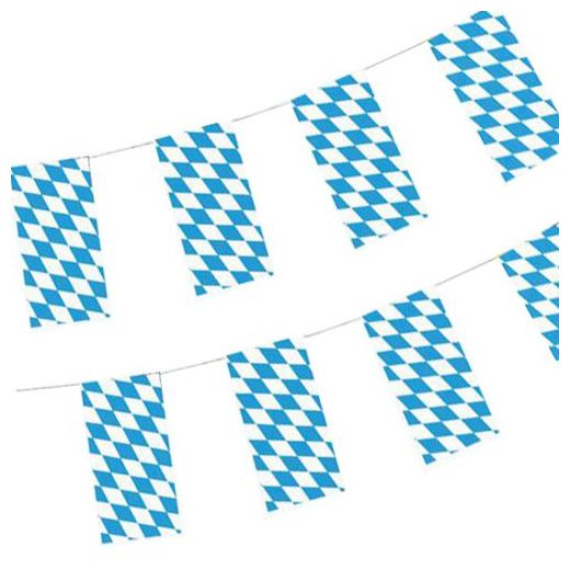 Flaggenkette, Papier 10 m "Bayrisch Blau" schwer entflammbar 1