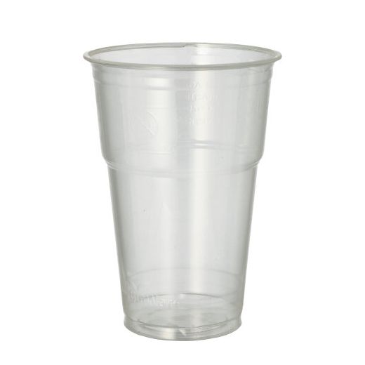 Kaltgetränkebecher, PLA "pure" 0,4 l Ø 9,5 cm · 13,2 cm glasklar mit Schaumrand 1