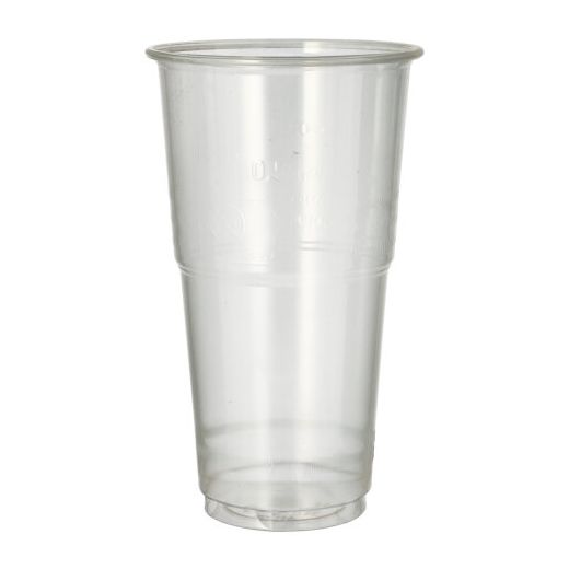 Kaltgetränkebecher, PLA "pure" 0,5 l Ø 9,5 cm · 16,2 cm glasklar mit Schaumrand 1