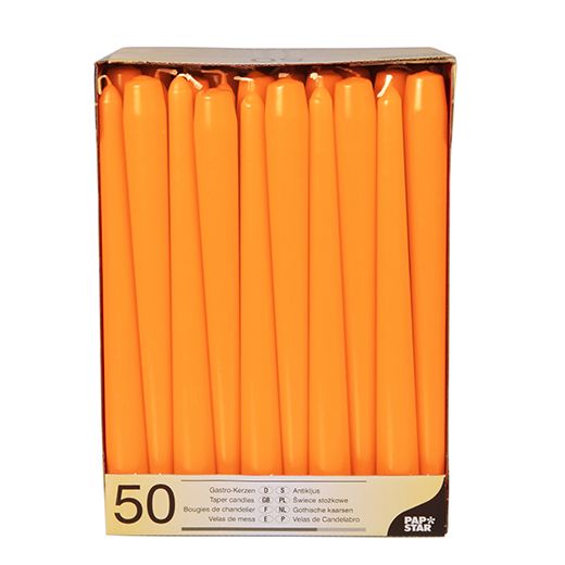 Leuchterkerzen Ø 2,2 cm · 25 cm orange 1