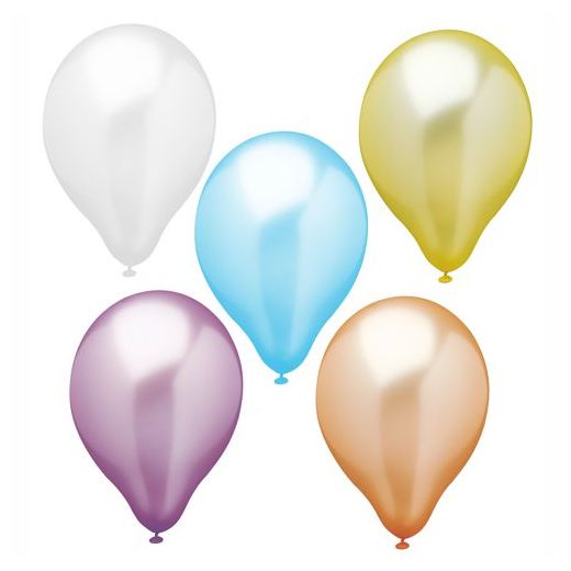 Luftballons Ø 25 cm farbig sortiert "Pearly" 1