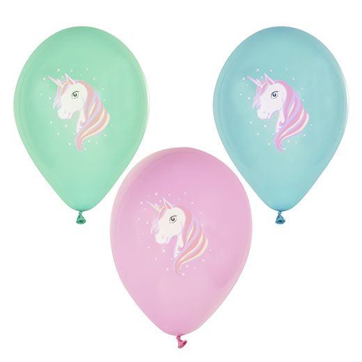 Luftballons Ø 29 cm farbig sortiert "Unicorn" 1