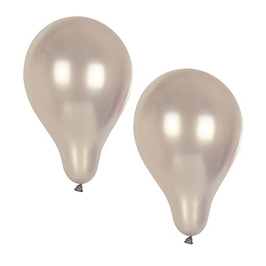 Luftballons Ø 25 cm silber 1