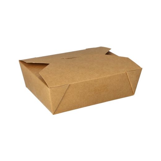 Lunchboxen, Pappe "pure" 1000 ml 5,5 cm x 13,5 cm x 16,8 cm braun 1