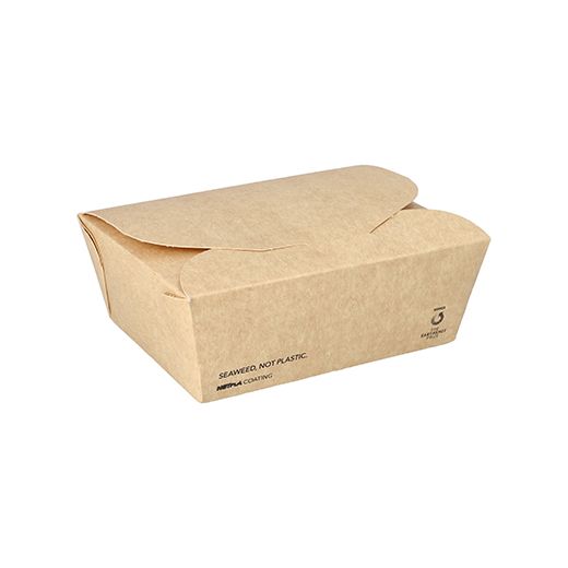 Lunchboxen, Pappe "NOTPLA" 6,2 cm x 11,5 cm x 15 cm braun 1