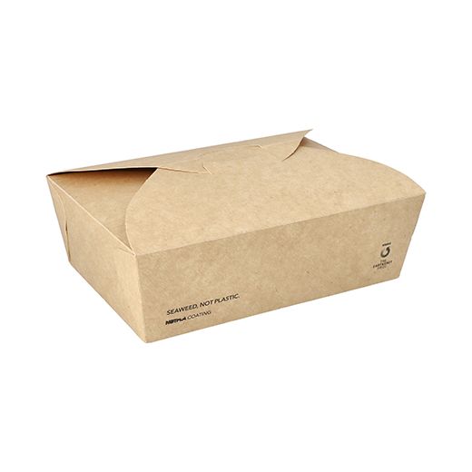 Lunchboxen, Pappe "NOTPLA" 6,6 cm x 13 cm x 19 cm braun 1