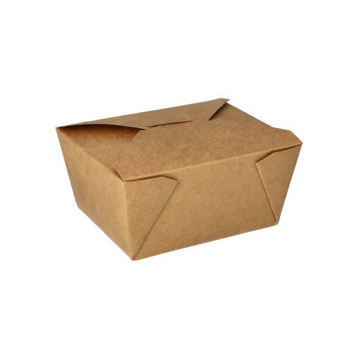 Lunchboxen, Pappe "pure" 750 ml 6,3 cm x 9 cm x 11,3 cm braun 1