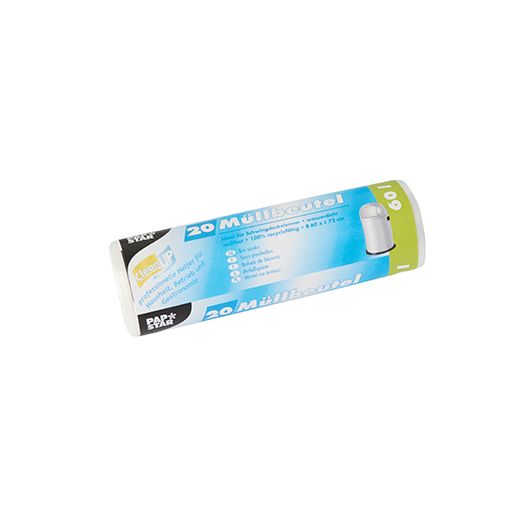 Müllbeutel, HDPE 60 l 72 cm x 60 cm transparent 1