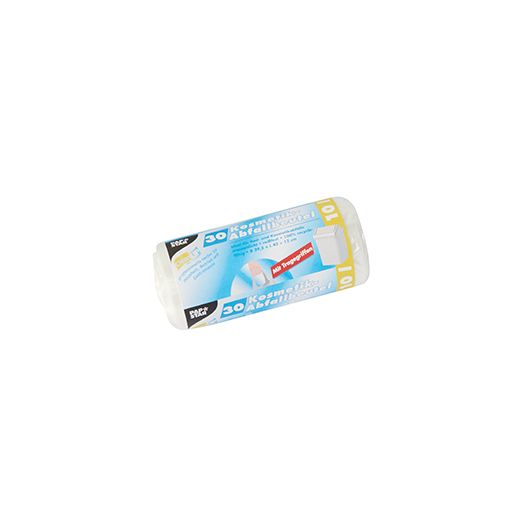 Müllbeutel mit Tragegriffen, HDPE 10 l 42 cm x 39,5 cm transparent 1