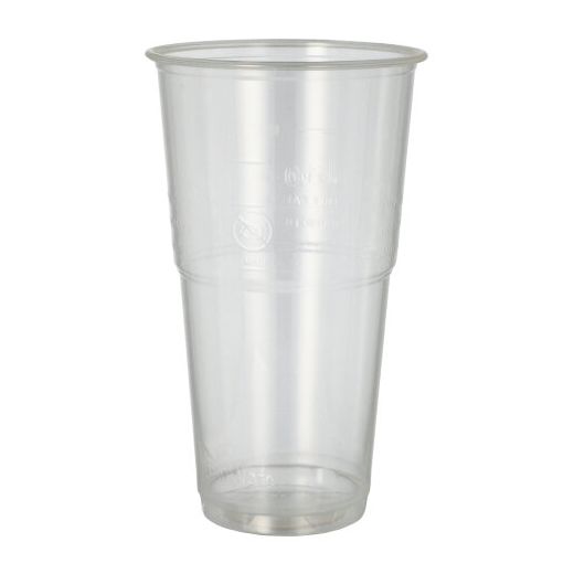 Kaltgetränkebecher, PLA "pure" 0,5 l Ø 9,5 cm · 16,2 cm glasklar mit Schaumrand 1