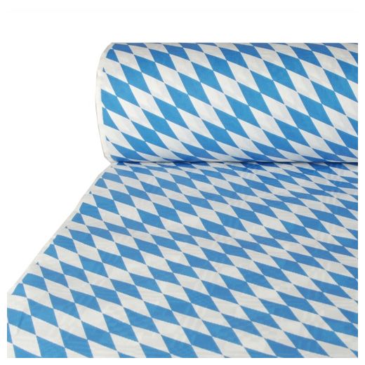 Papiertischtuch mit Damastprägung 50 m x 1 m "Bayrisch Blau" 1