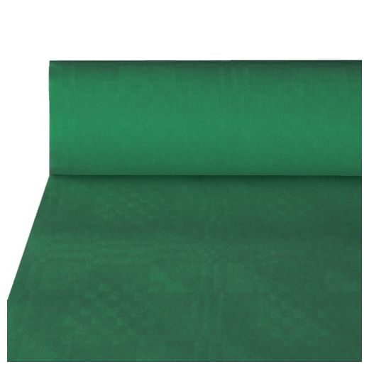 Papiertischtuch mit Damastprägung 50 m x 1 m dunkelgrün 1