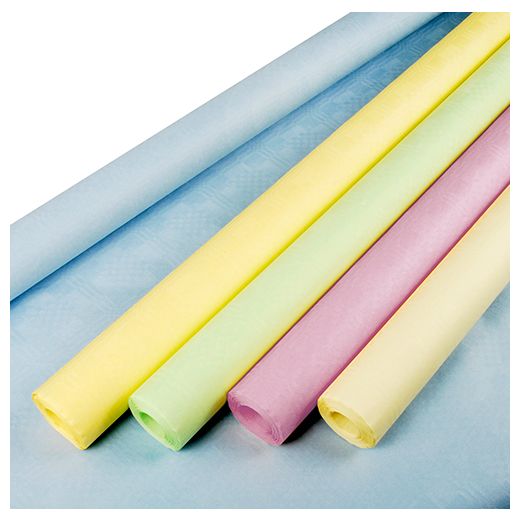 Papiertischtuch mit Damastprägung 8 m x 1 m farbig sortiert 1
