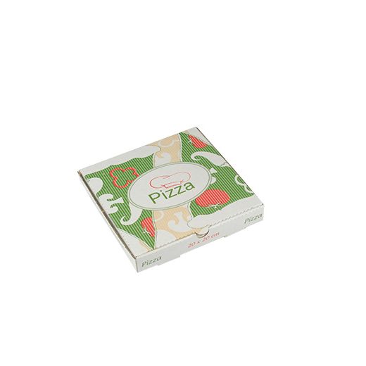 Pizzakartons, Cellulose "pure" eckig 20 cm x 20 cm x 3 cm 1