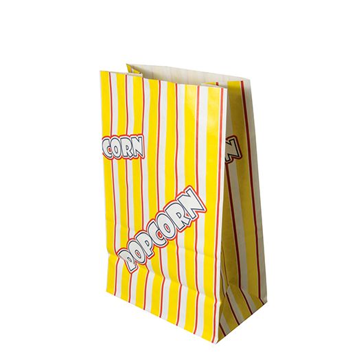 Popcorn Tüten, Pergament-Ersatz 2,5 l 22 cm x 14 cm x 8 cm "Popcorn" fettdicht 1