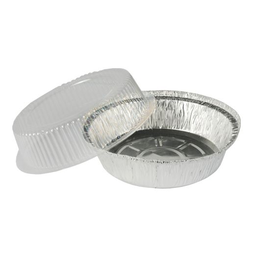 Schalen, Alu + Dom-Deckel rund 0,77 l Ø 18,2 cm · 8 cm 1
