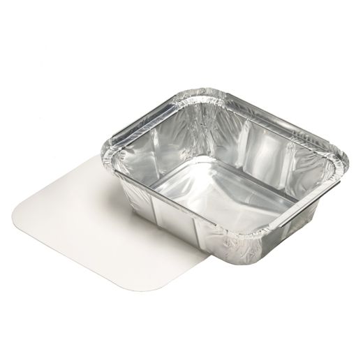 Schalen, Alu + Einlegedeckel, PE-beschichtet eckig 0,5 l 4,2 cm x 11,4 cm x 14 cm 1