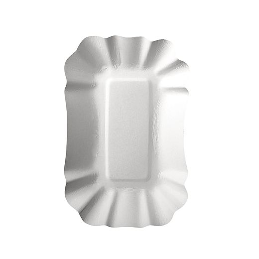 Schalen, Pappe "pure" eckig 9 cm x 14 cm x 3 cm weiss 1