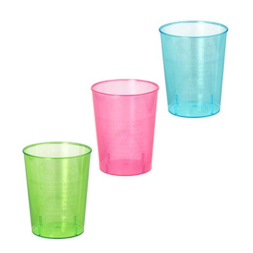 Gläser für Schnaps, PS 4 cl Ø 4,2 cm · 5,2 cm farbig sortiert 1