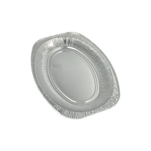 Servierplatten, Alu oval 35 cm x 24,5 cm 1